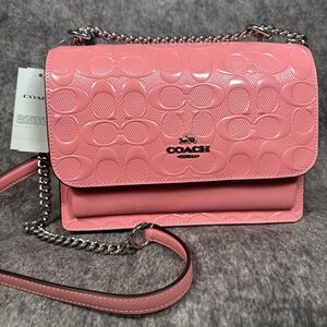NWT Coach Klare Crossbody Bag In Signature Leather cda97 Pink